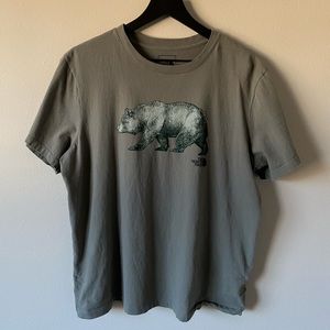 Olive Green North Face Tshirt